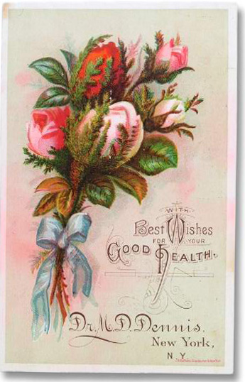 Image of a flower from a booklet